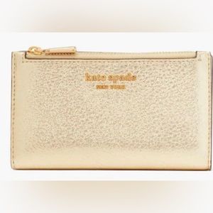 Kate Spade Morgan Metallic Small Slim Bifold Wallet